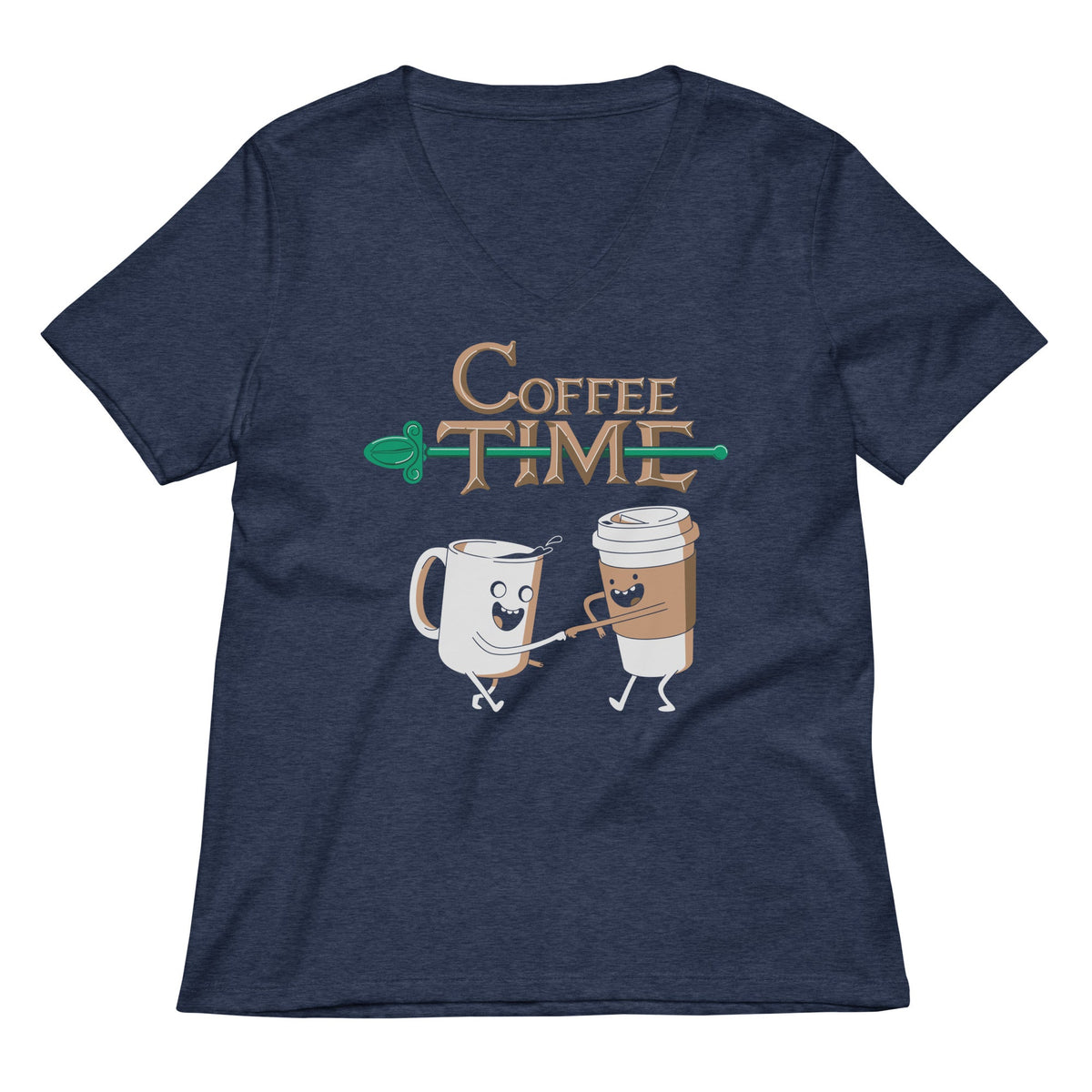 Coffee Time Women's V-Neck Tee product image 2