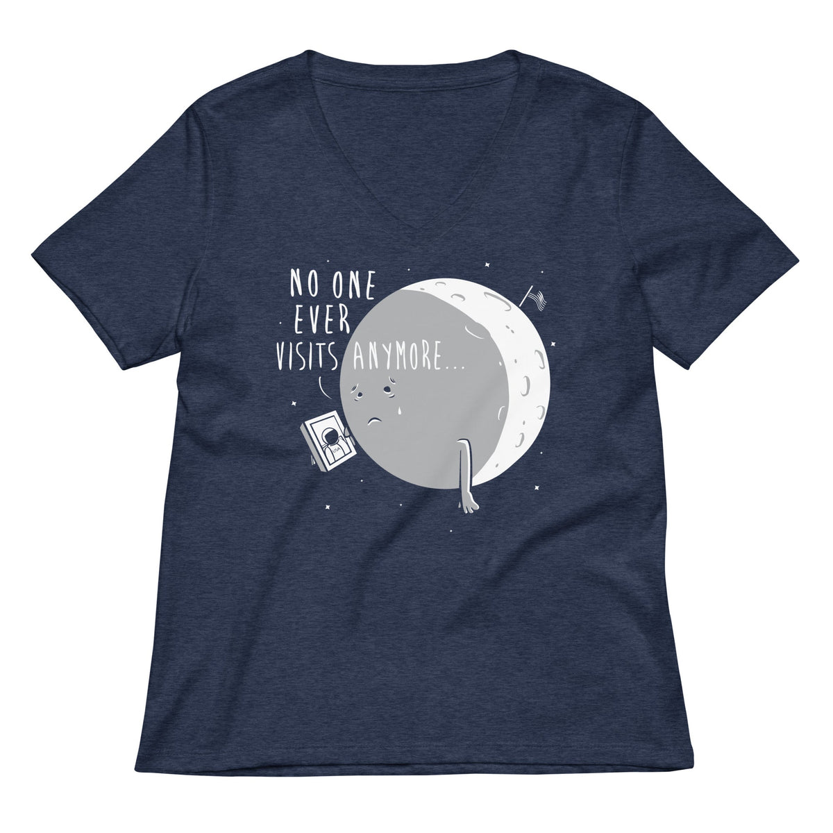 No One Ever Visits Anymore Women's V-Neck Tee product image 3