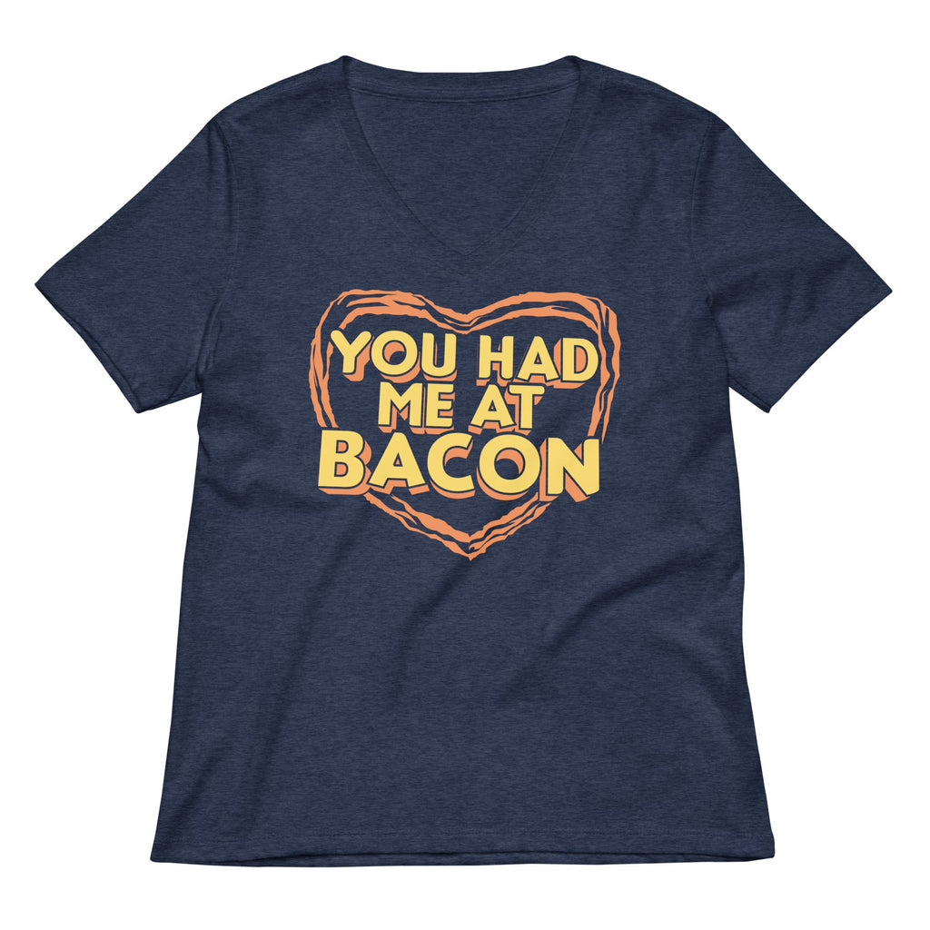 You Had Me At Bacon Women's V-Neck Tee product image 2
