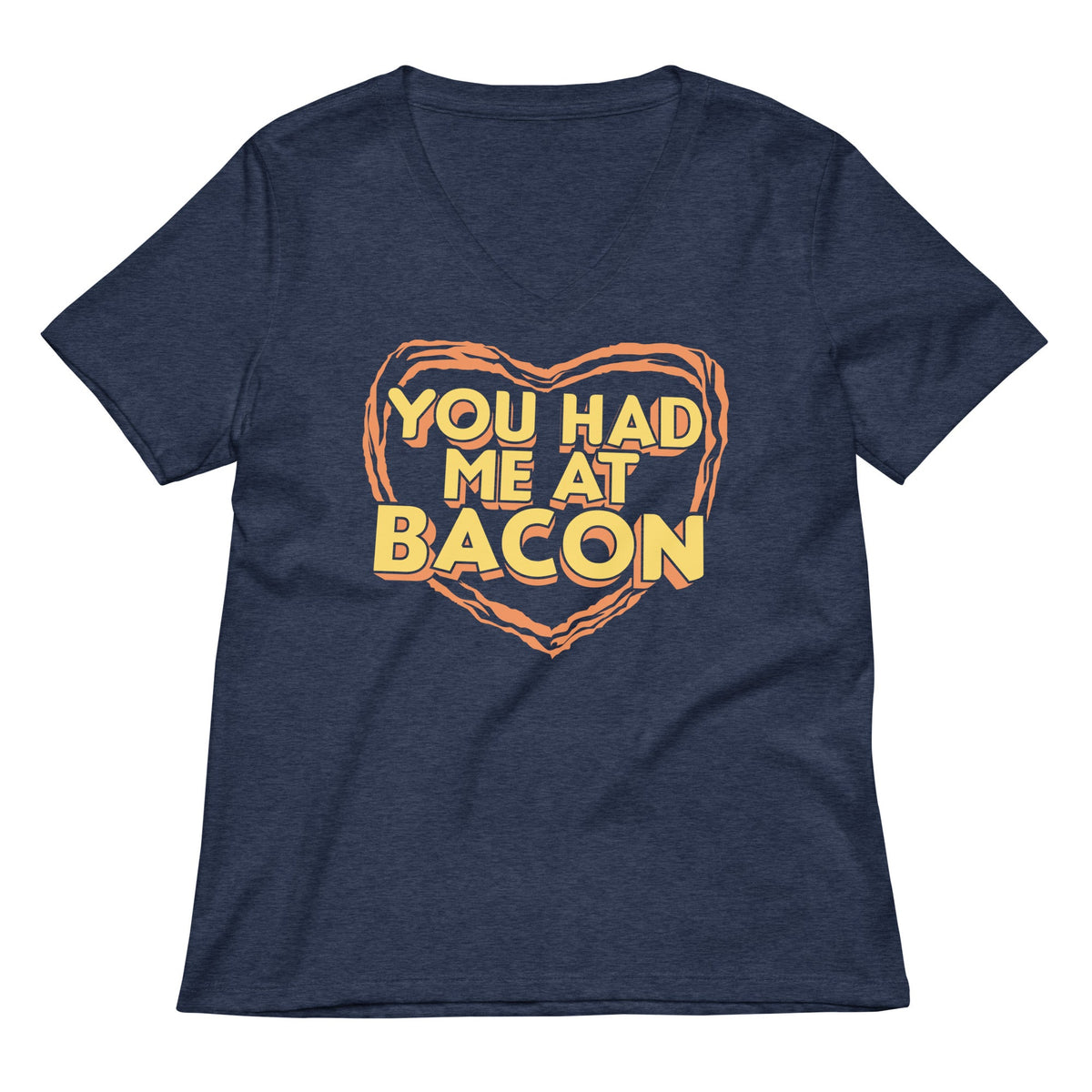 You Had Me At Bacon Women's V-Neck Tee product image 2
