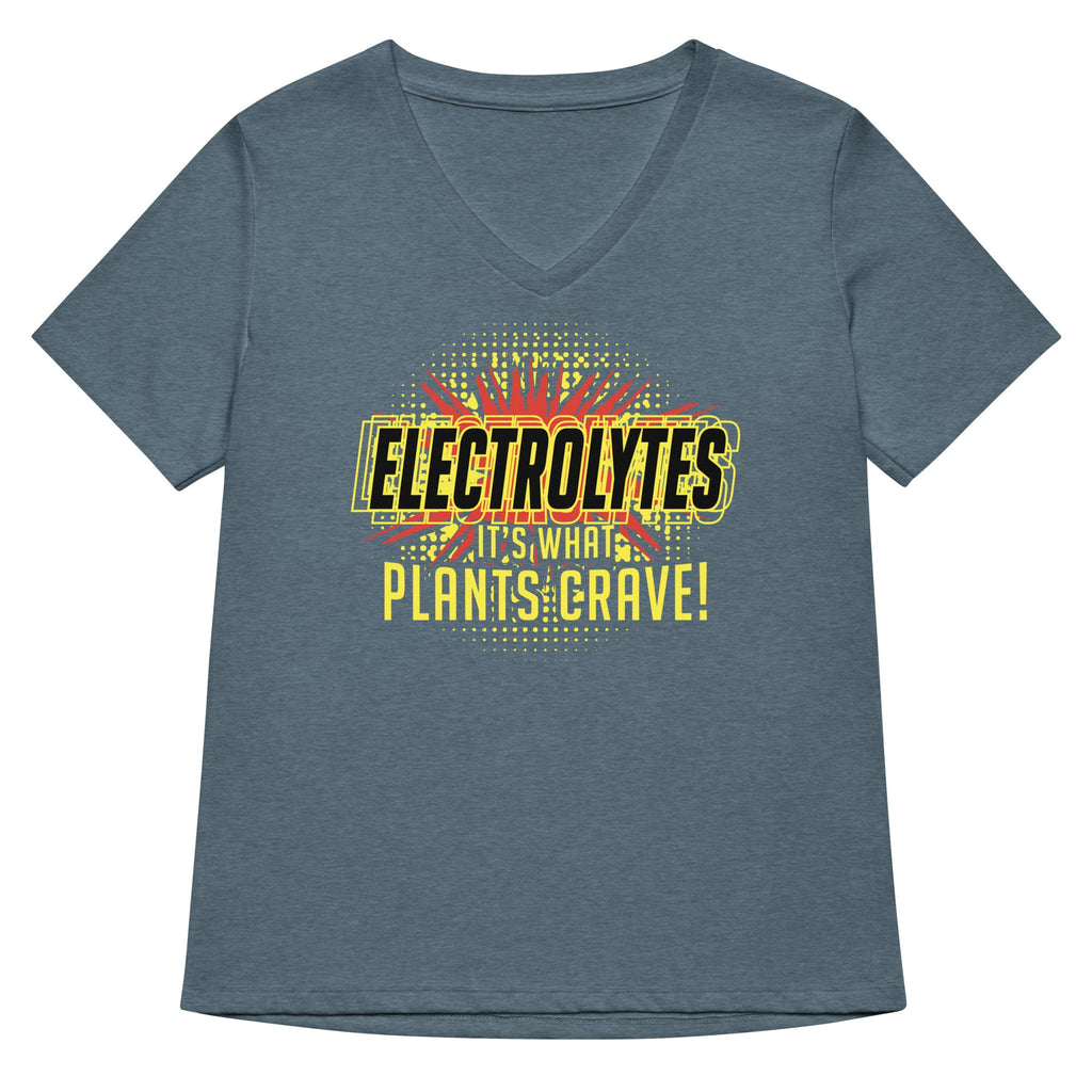 Electrolytes, It's What Plants Crave! Women's V-Neck Tee product image 1