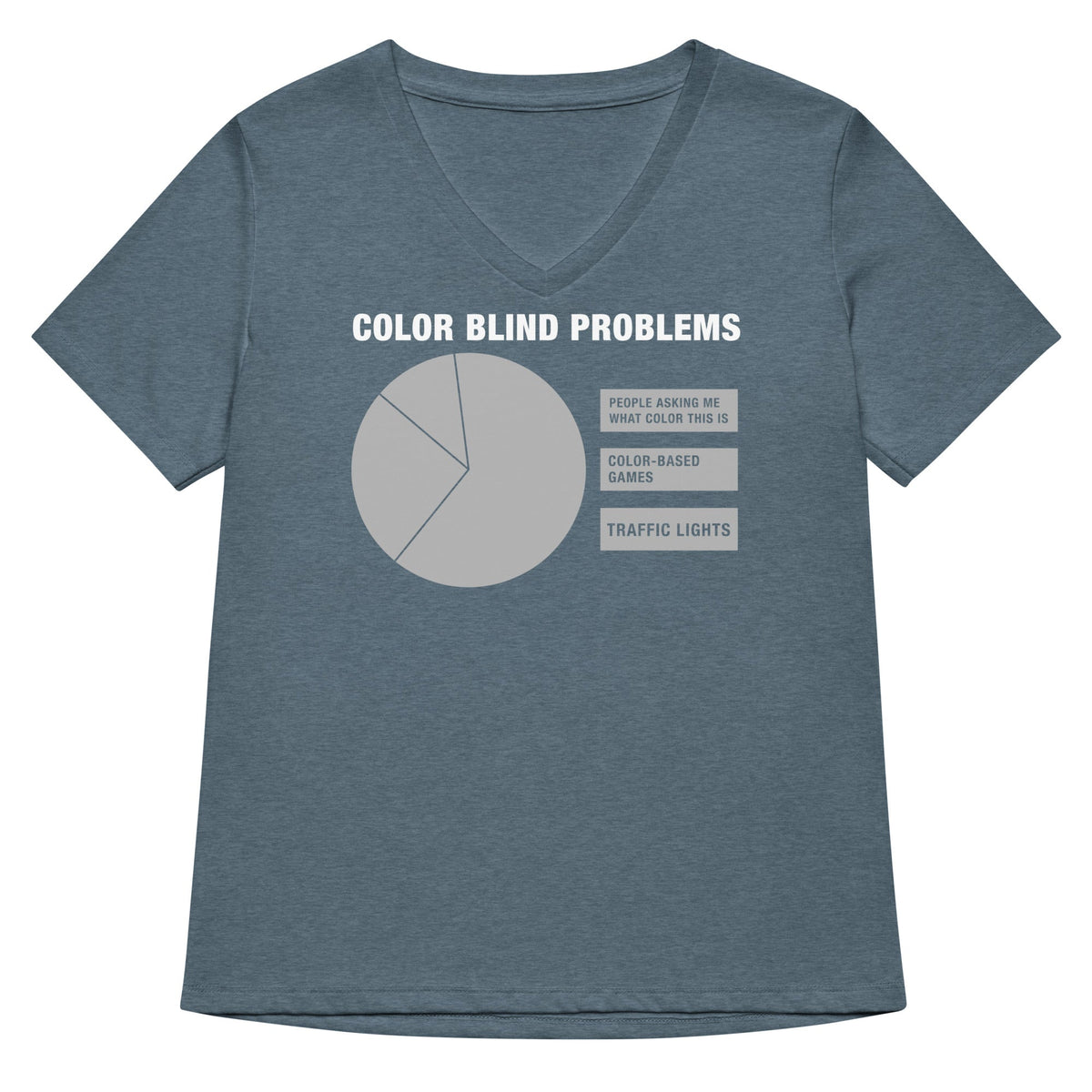 Color Blind Problems Women's V-Neck Tee product image 4
