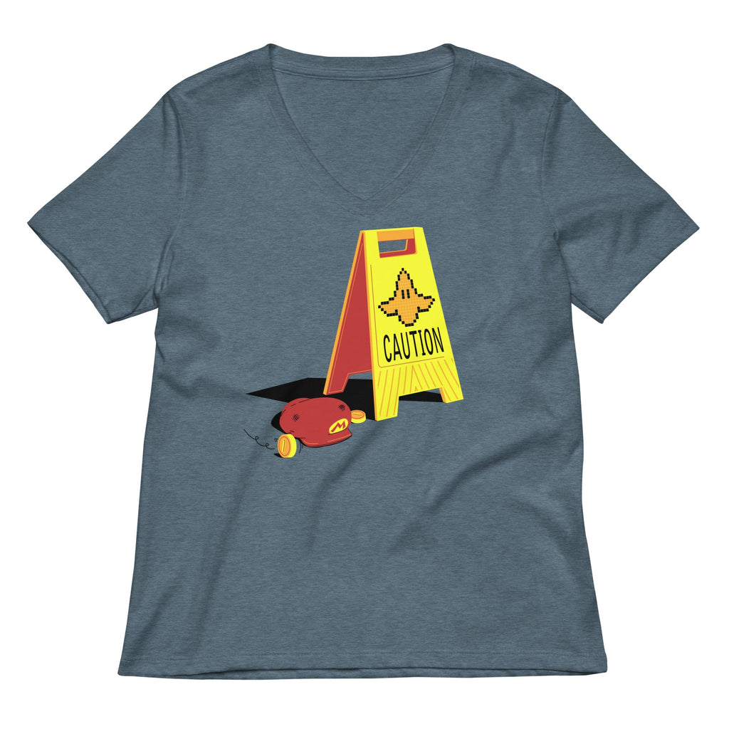 Caution Banana Women's V-Neck Tee product image 1