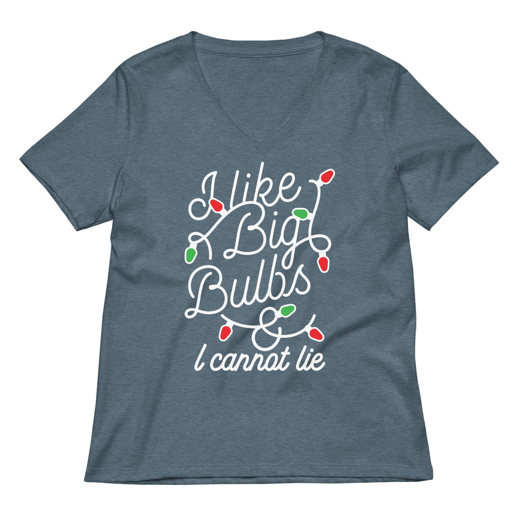 I Like Big Bulbs & I Cannot Lie Women's V-Neck Tee product image 4