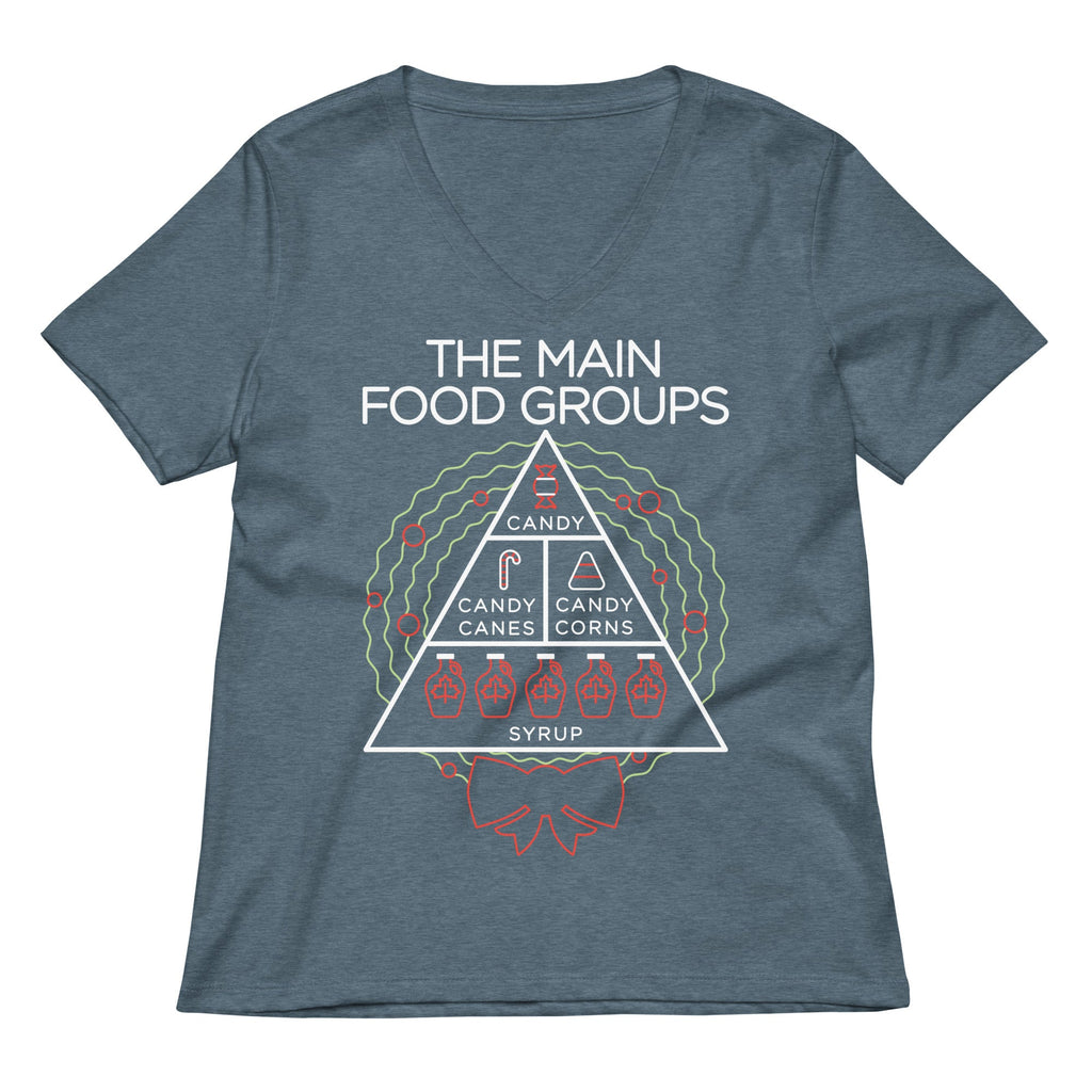 The Main Food Groups Women's V-Neck Tee product image 7