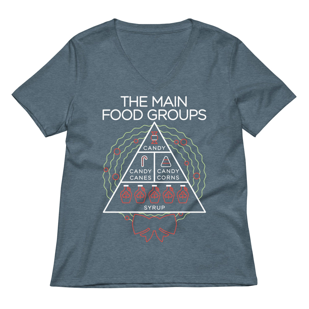The Main Food Groups Women's V-Neck Tee product image 7