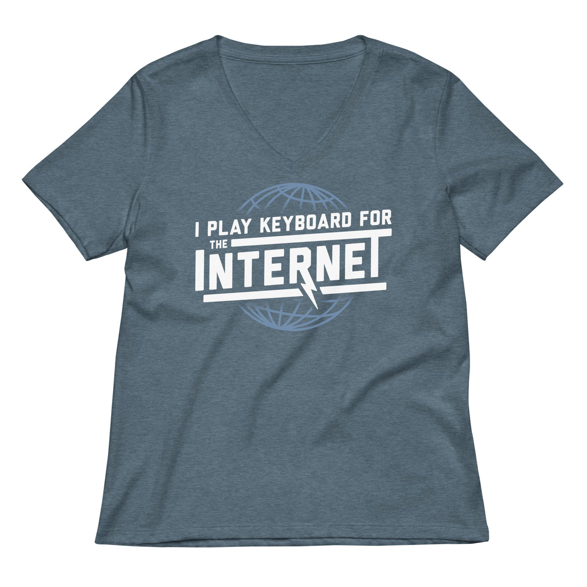 I Play Keyboard For The Internet Women's V-Neck Tee product image 1