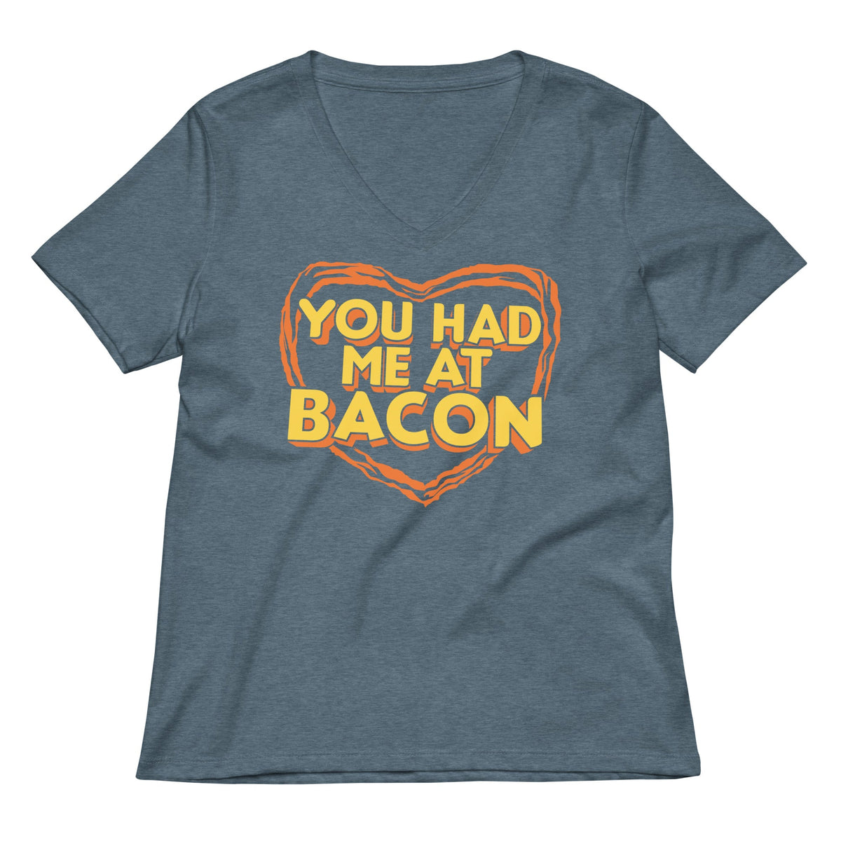 You Had Me At Bacon Women's V-Neck Tee product image 4