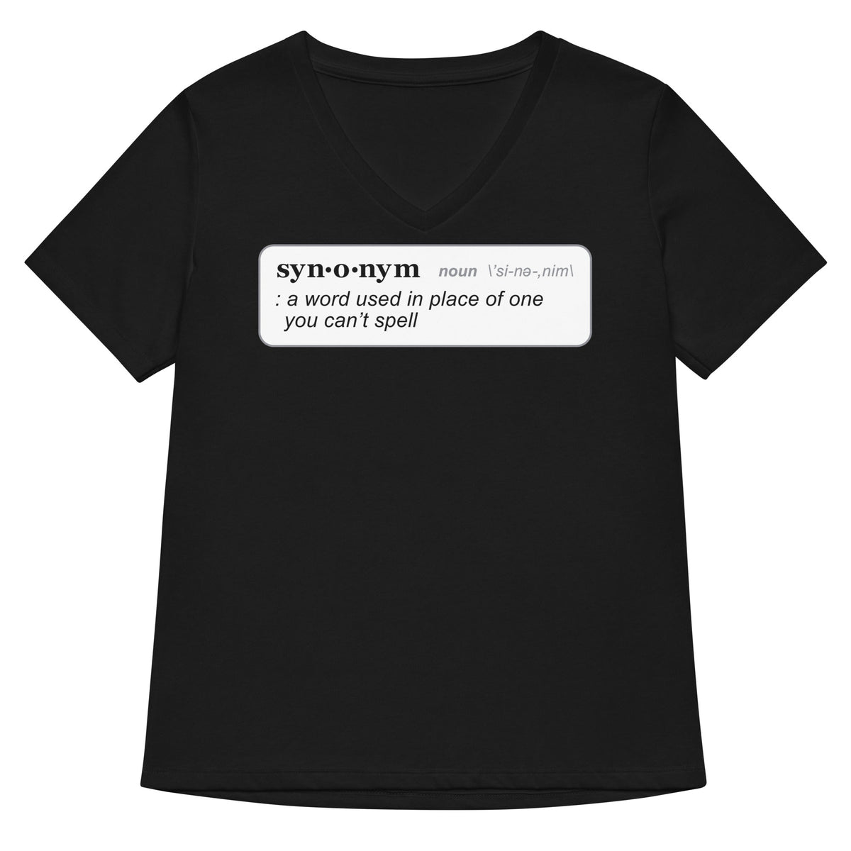 Synonym Definition Women's V-Neck Tee product image 1