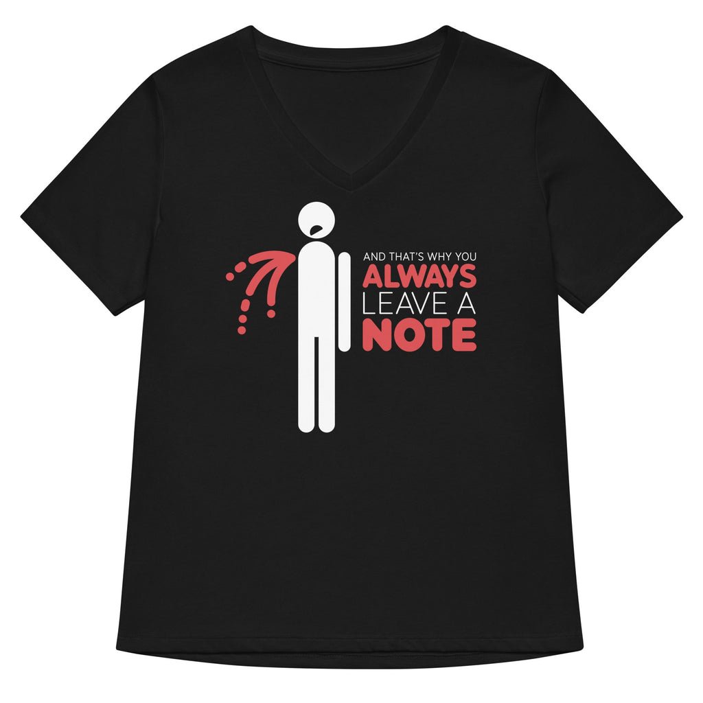 Always Leave A Note Women's V-Neck Tee product image 1