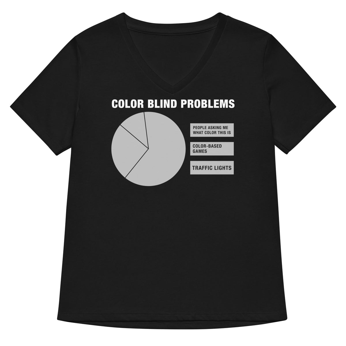 Color Blind Problems Women's V-Neck Tee product image 2