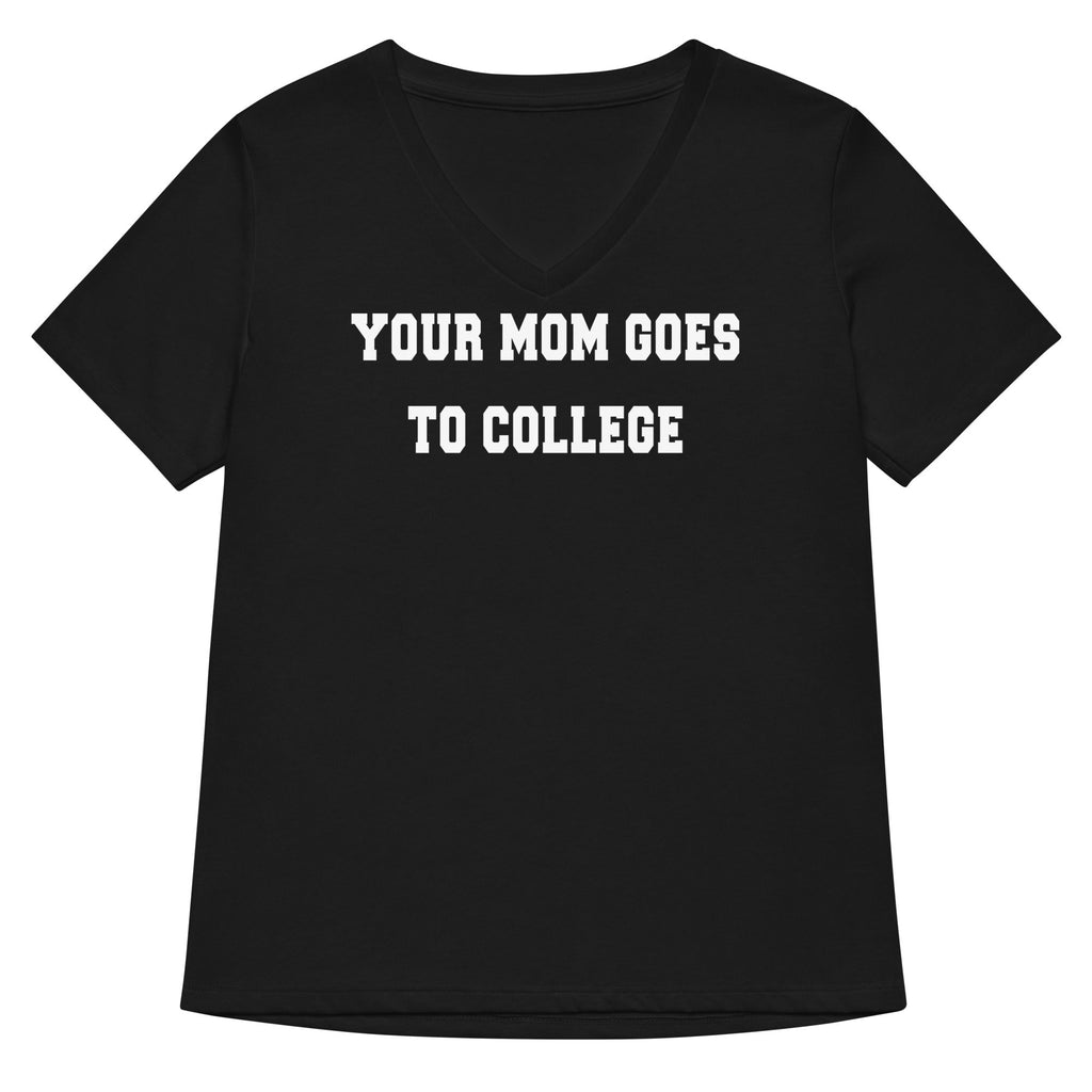 Your Mom Goes To College Women's V-Neck Tee product image 5