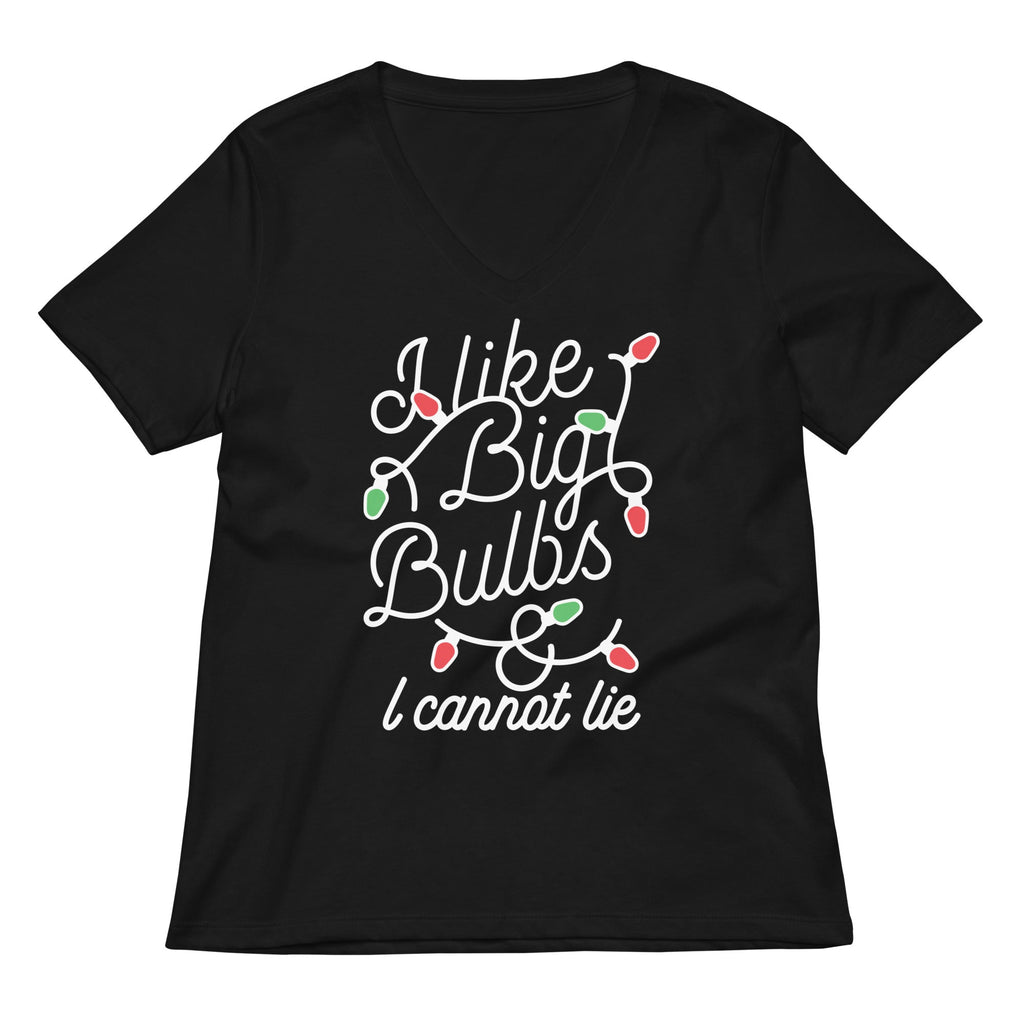 I Like Big Bulbs & I Cannot Lie Women's V-Neck Tee product image 1