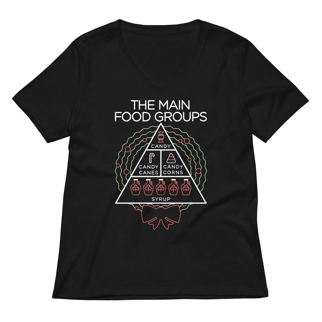 The Main Food Groups Women's V-Neck Tee product image 2