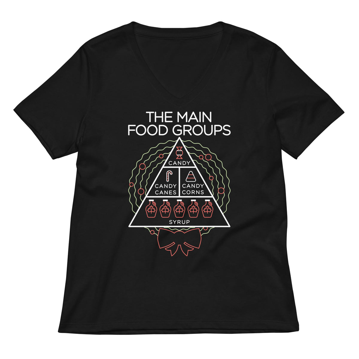 The Main Food Groups Women's V-Neck Tee product image 2