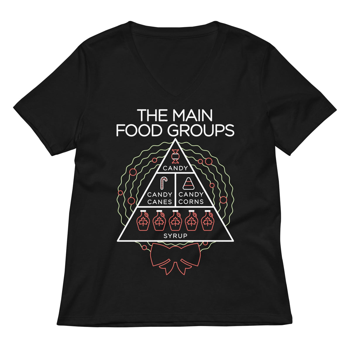 The Main Food Groups Women's V-Neck Tee product image 4