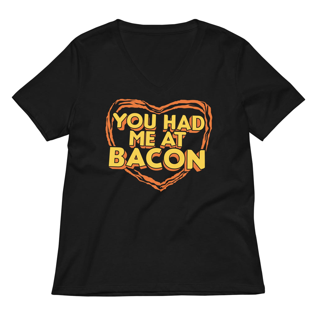 You Had Me At Bacon Women's V-Neck Tee product image 1