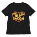 You Had Me At Bacon Women's V-Neck Tee product image 1