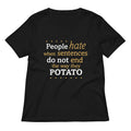 Sentences That End In Potato Women's V-Neck Tee product image 1