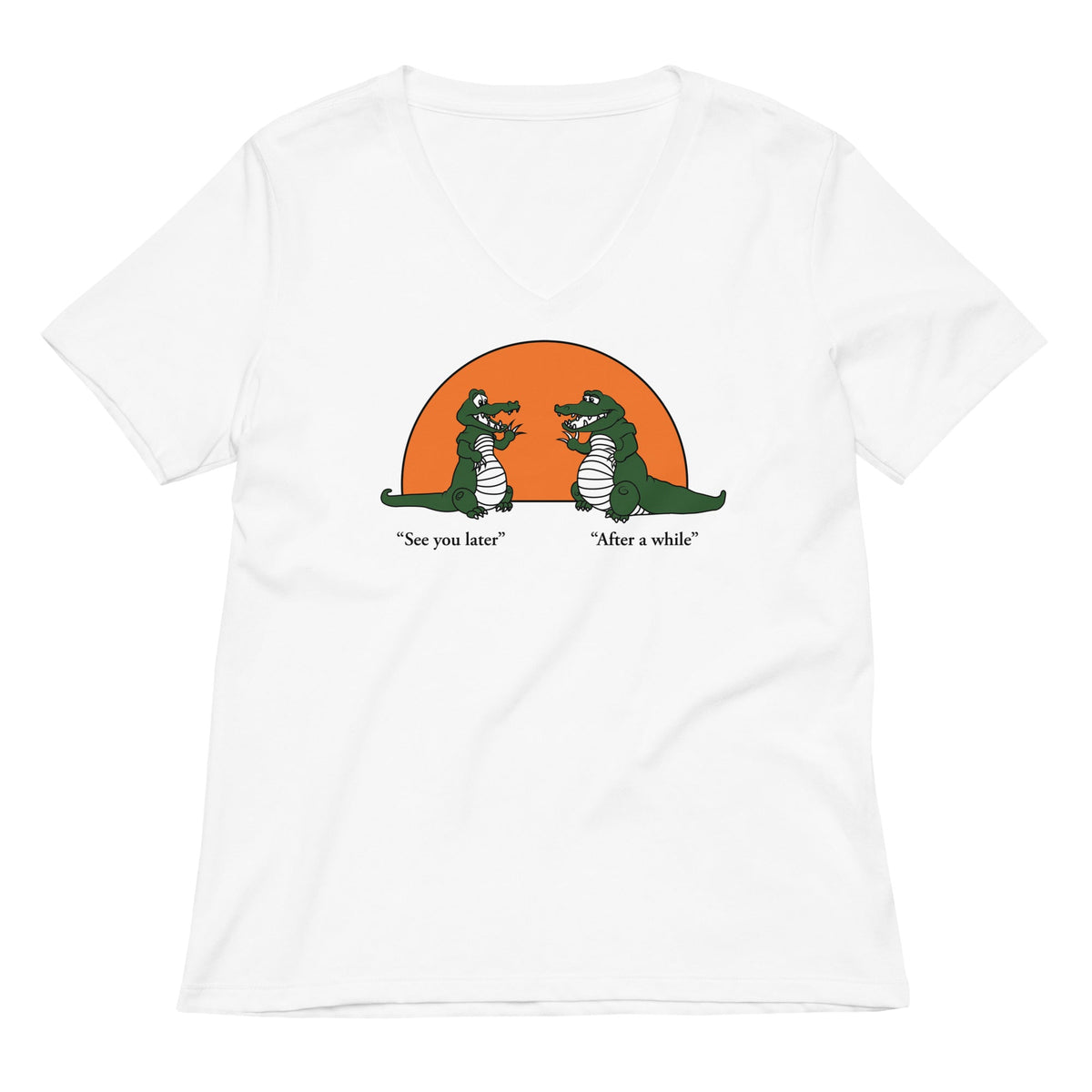 See You Later Alligator Women's V-Neck Tee product image 1