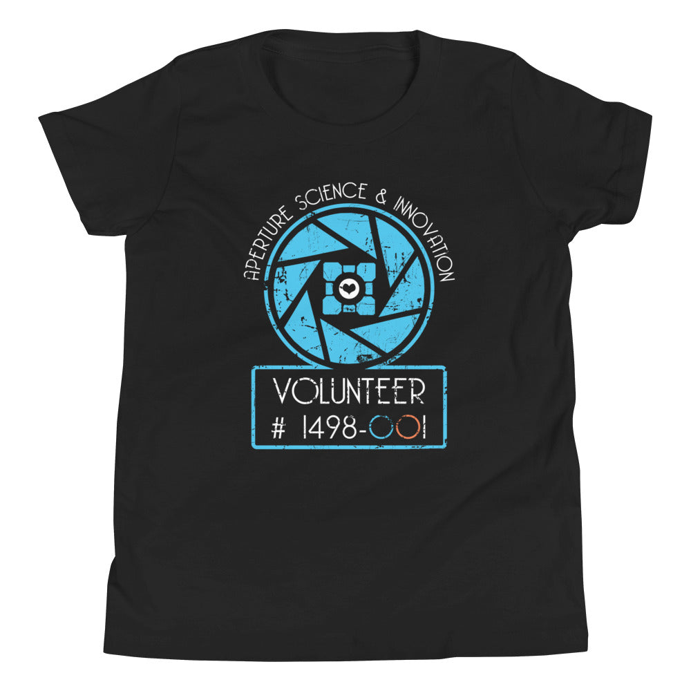 Aperture Science Volunteer Kid's Youth Tee product image 1