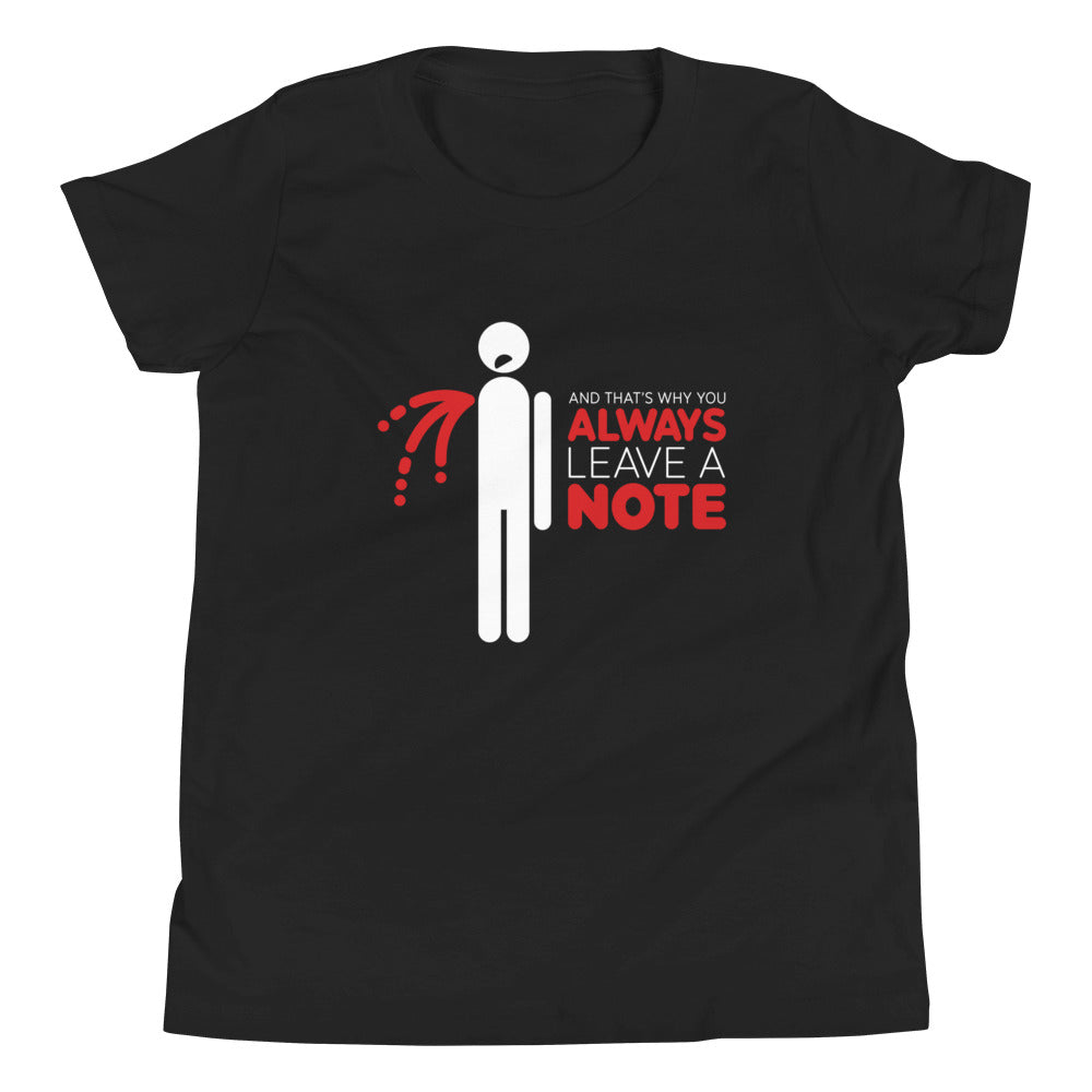 Always Leave A Note Kid's Youth Tee product image 1