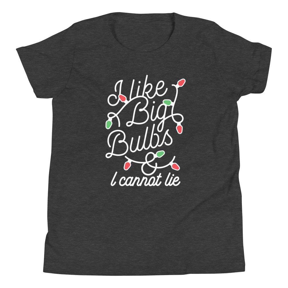 I Like Big Bulbs & I Cannot Lie Kid's Youth Tee product image 1