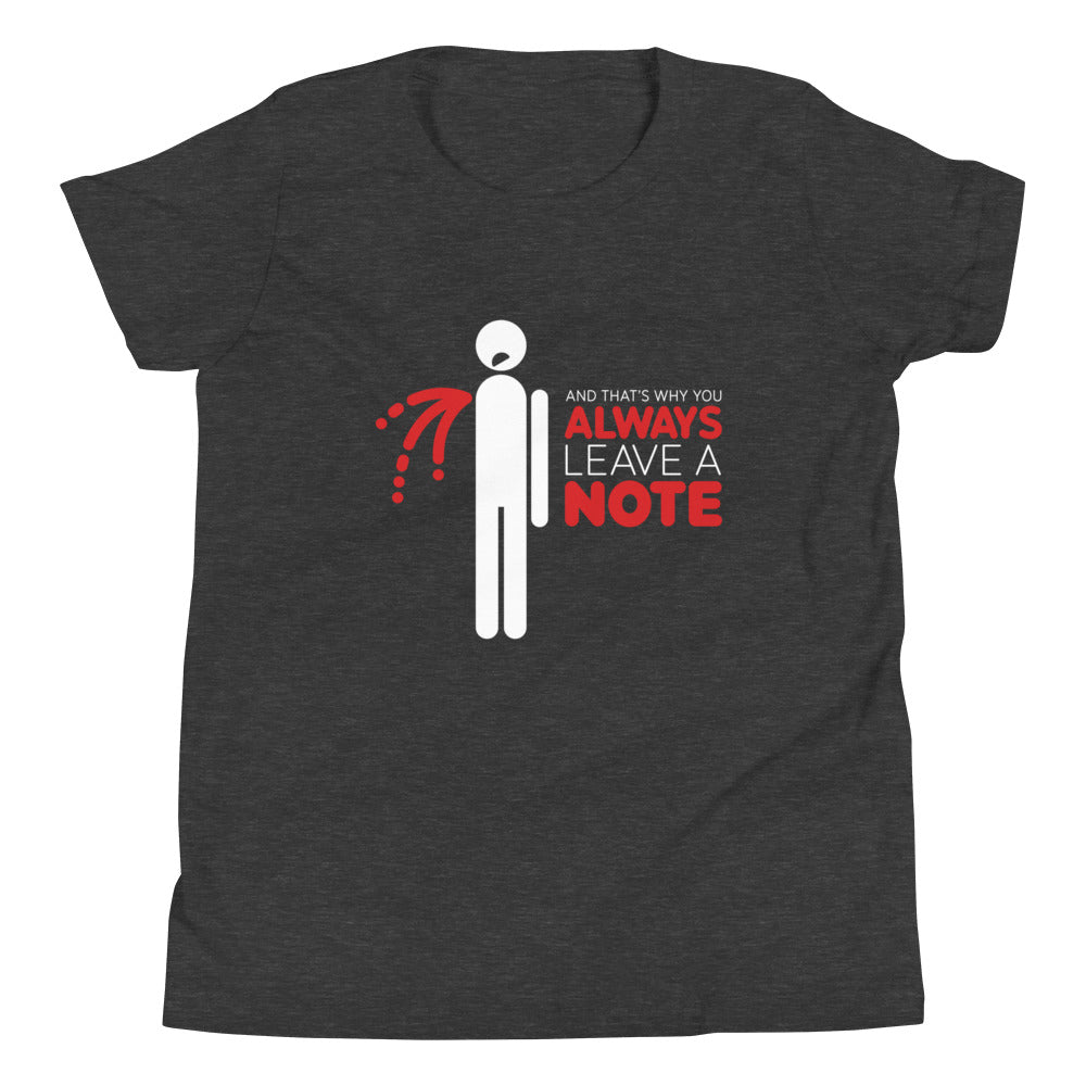 Always Leave A Note Kid's Youth Tee product image 5