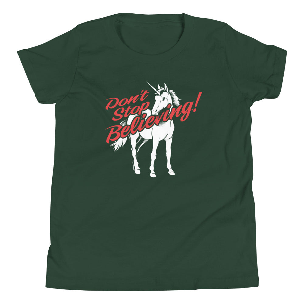 Don't Stop Believing Unicorn Kid's Youth Tee product image 4