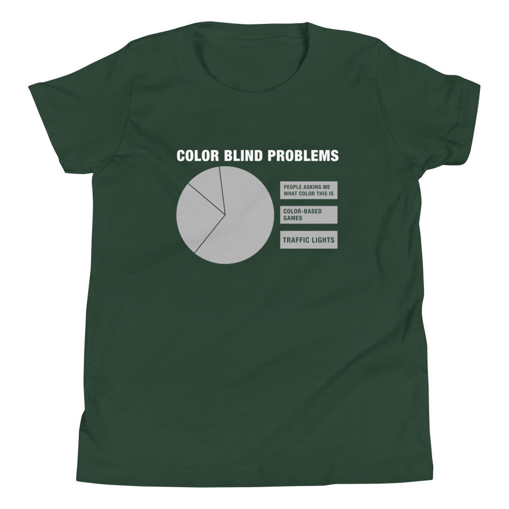 Color Blind Problems Kid's Youth Tee product image 5