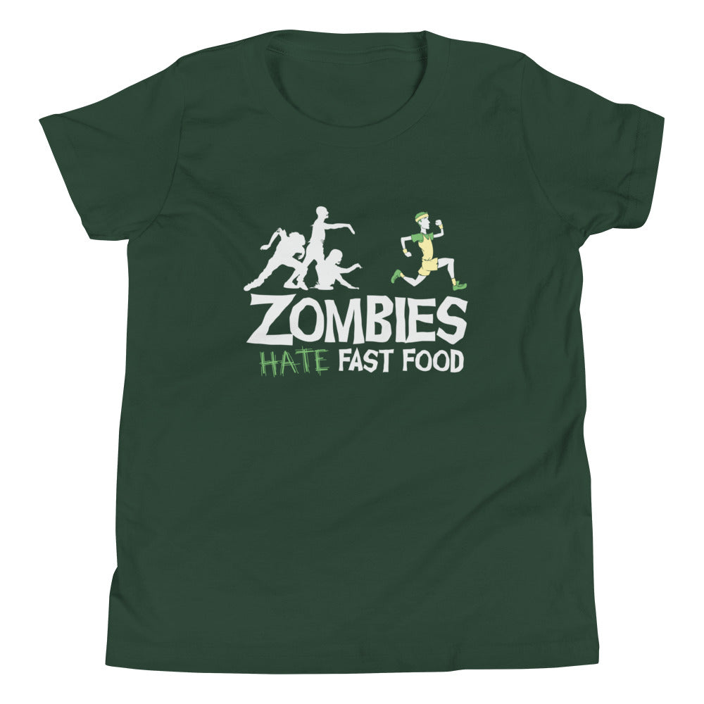 Zombies Hate Fast Food Kid's Youth Tee product image 4