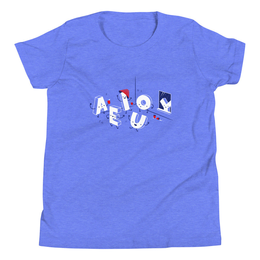 Vowel Party Time Kid's Youth Tee product image 1