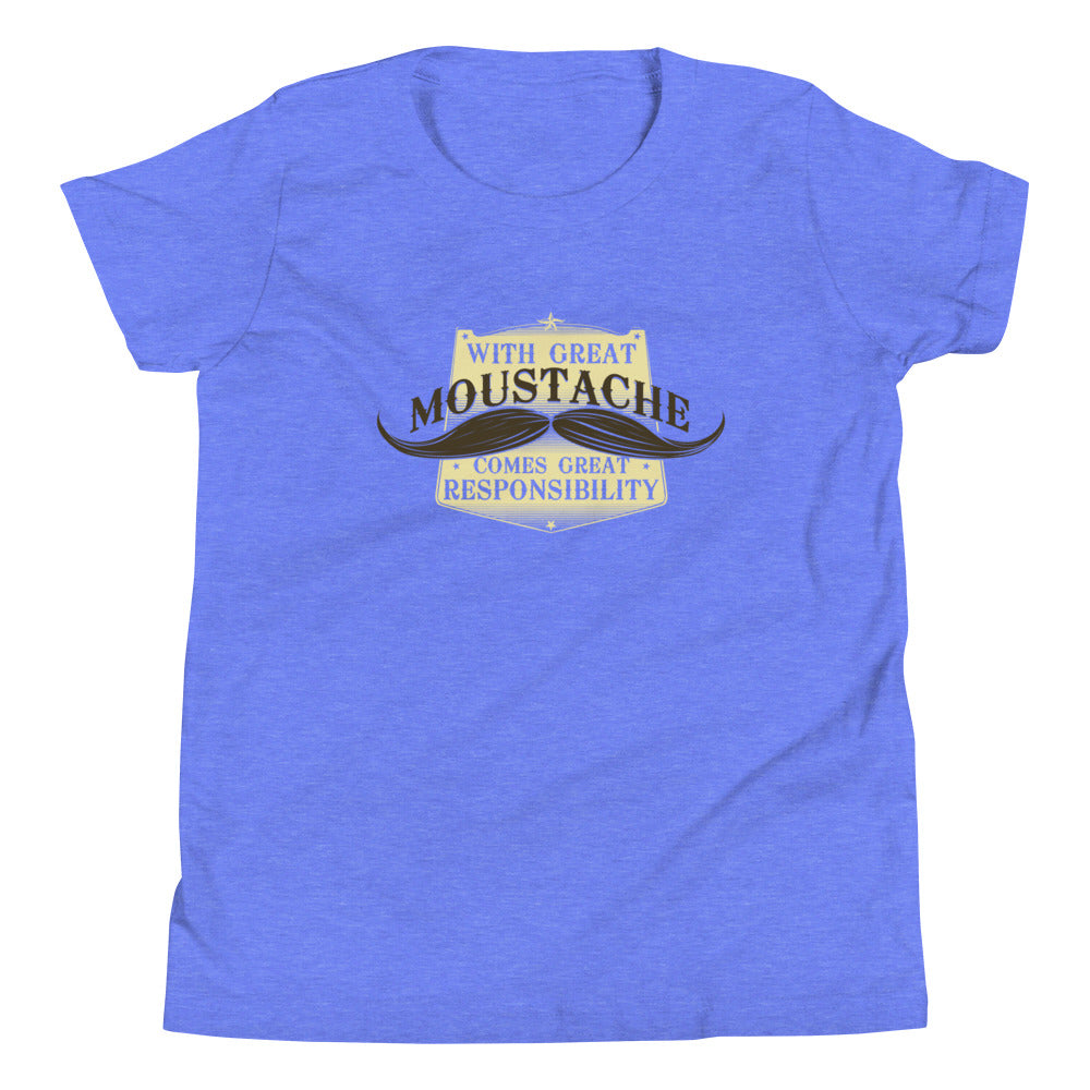 With Great Moustache Kid's Youth Tee product image 4