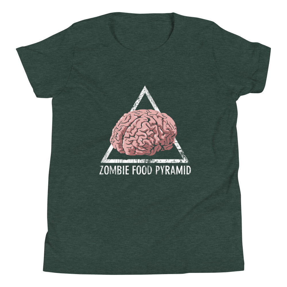 Zombie Food Pyramid Kid's Youth Tee product image 6
