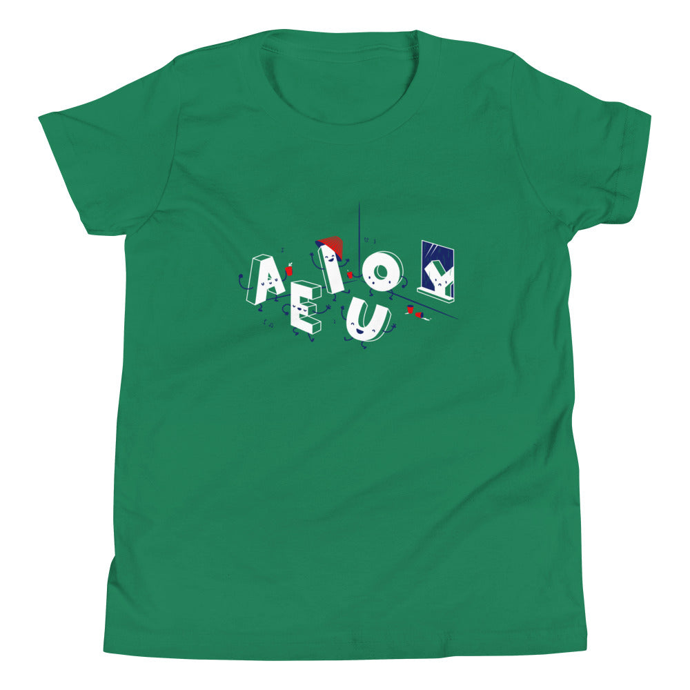 Vowel Party Time Kid's Youth Tee product image 4