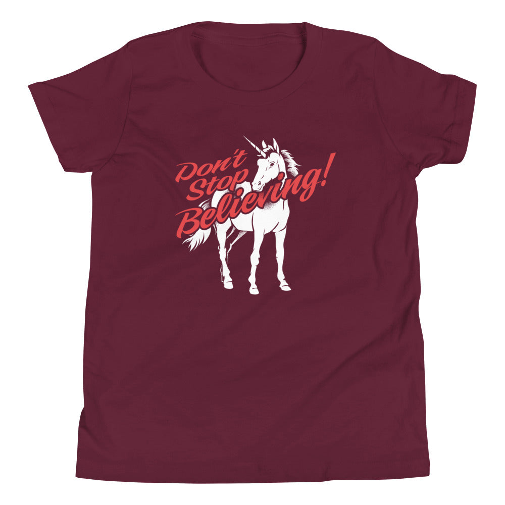 Don't Stop Believing Unicorn Kid's Youth Tee product image 3