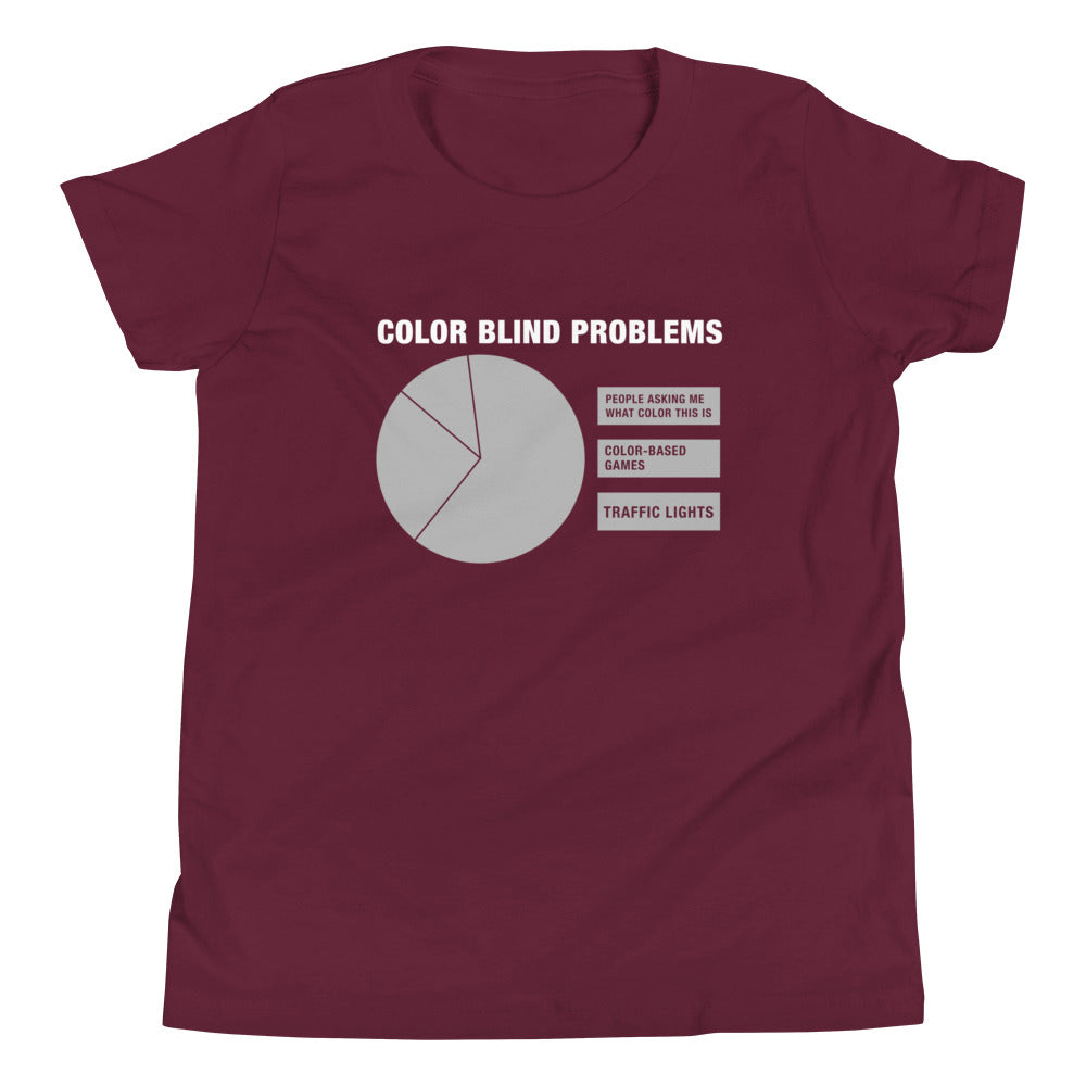 Color Blind Problems Kid's Youth Tee product image 4