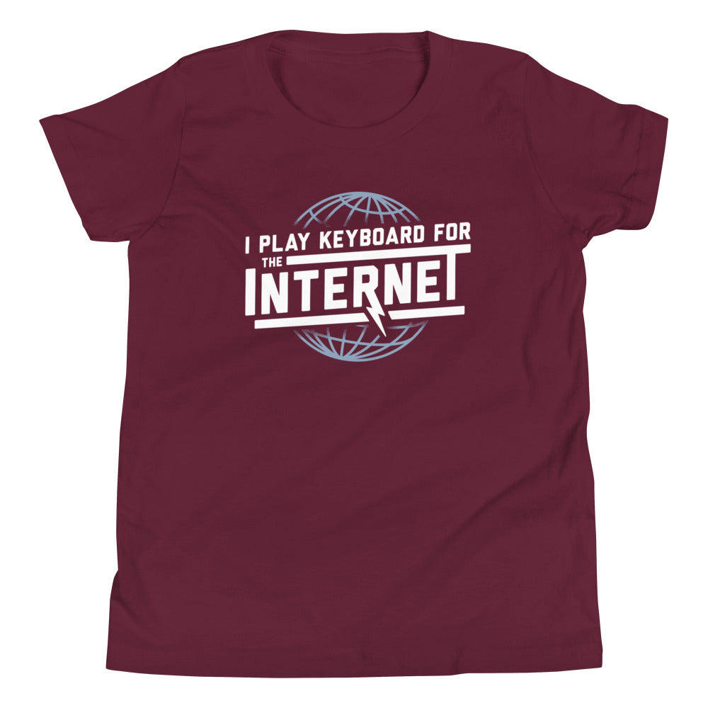 I Play Keyboard For The Internet Kid's Youth Tee product image 3