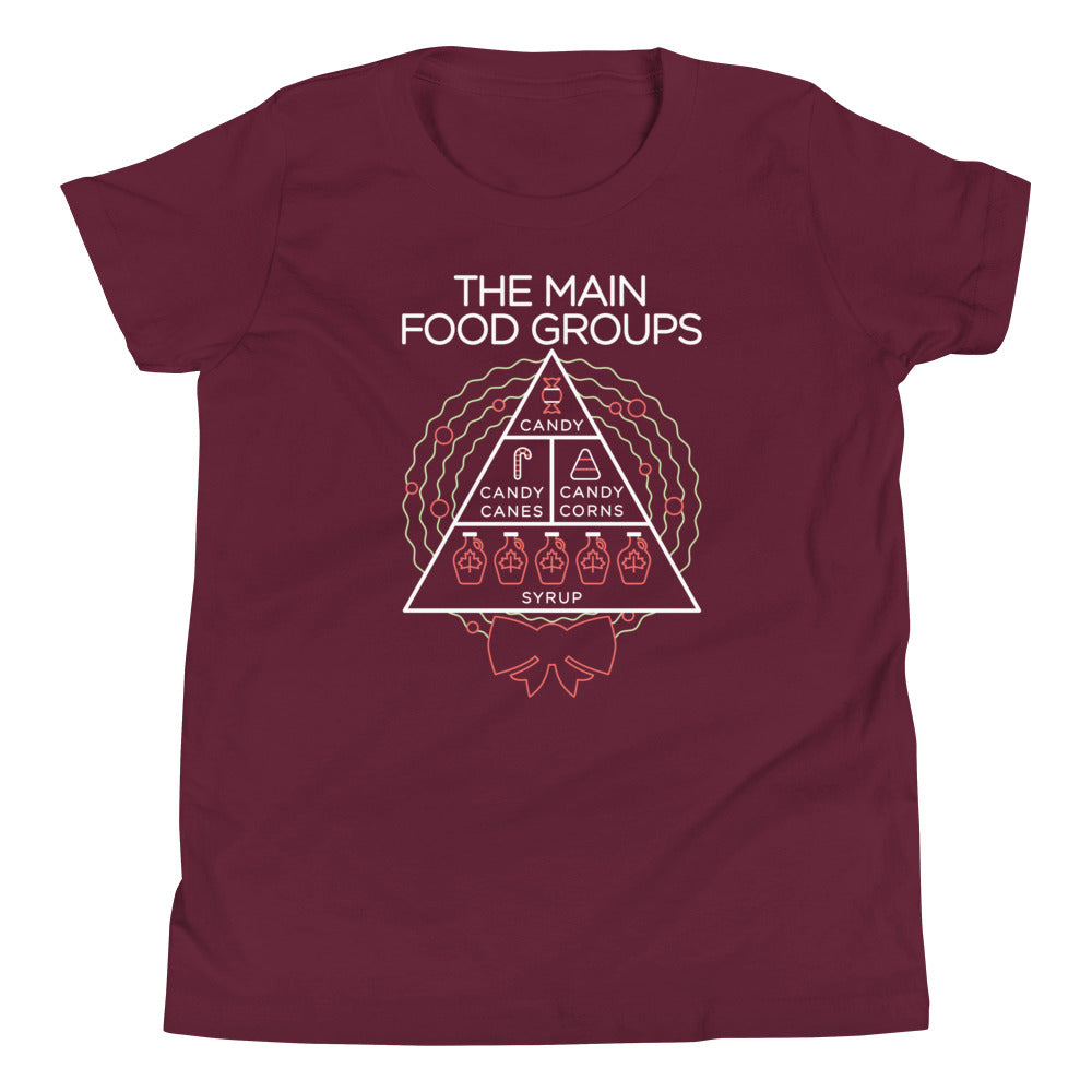 The Main Food Groups Kid's Youth Tee product image 5