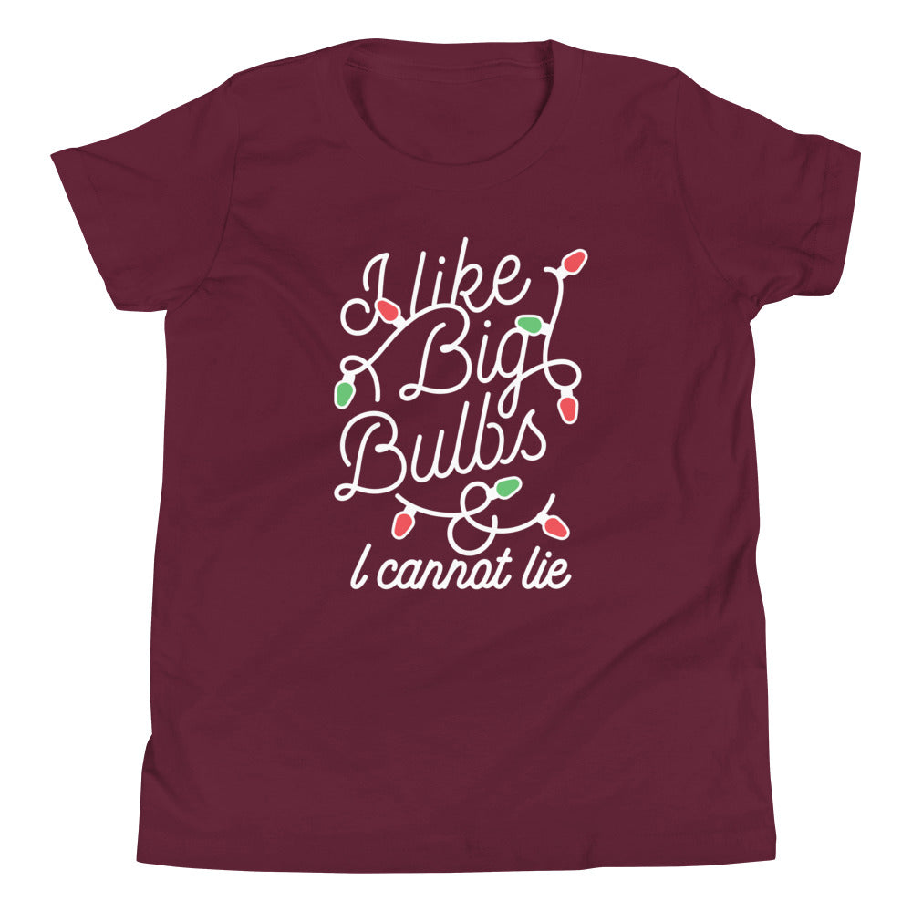 I Like Big Bulbs & I Cannot Lie Kid's Youth Tee product image 4