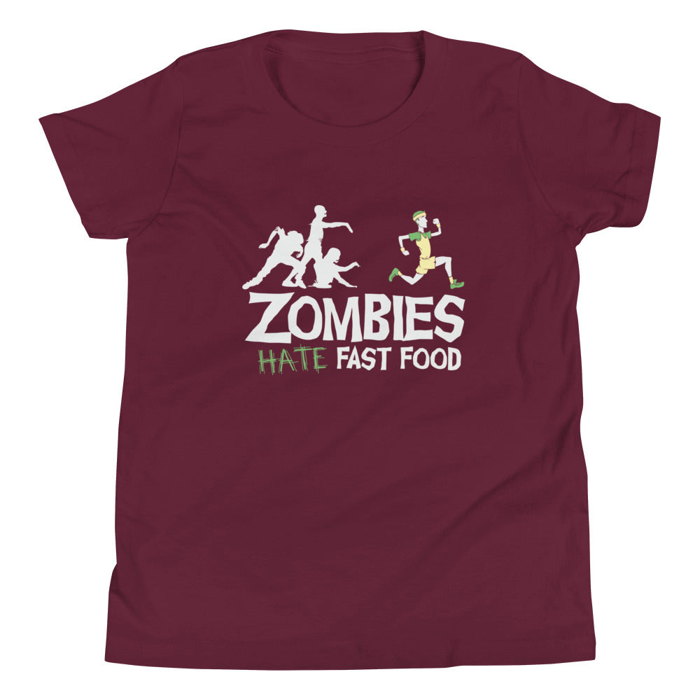 Zombies Hate Fast Food Kid's Youth Tee product image 3