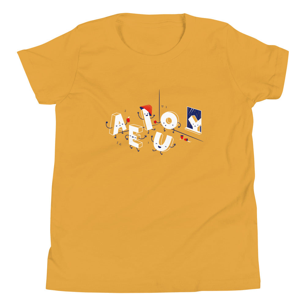 Vowel Party Time Kid's Youth Tee product image 6