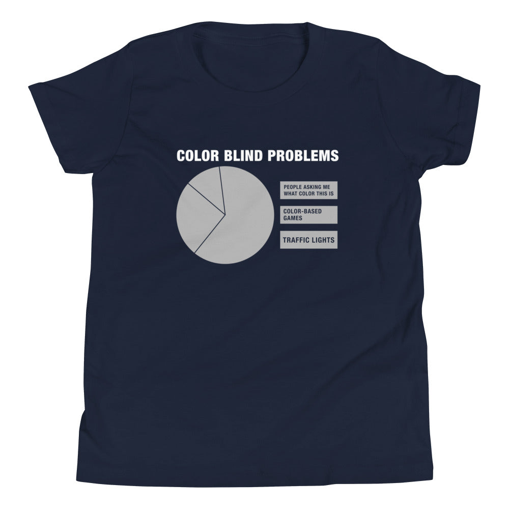 Color Blind Problems Kid's Youth Tee product image 3