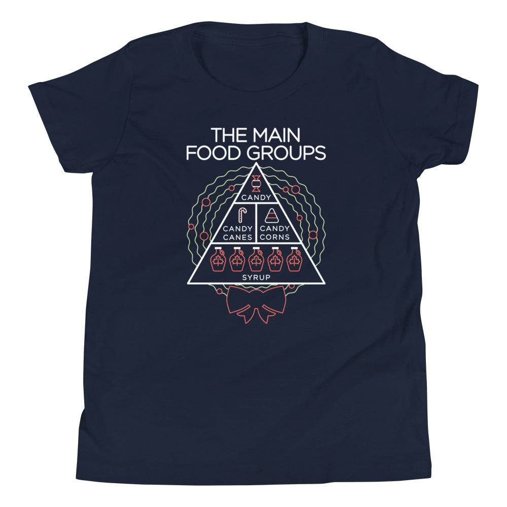 The Main Food Groups Kid's Youth Tee product image 4