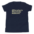 Alliteration Is Alarmingly Addictive Kid's Youth Tee product image 1