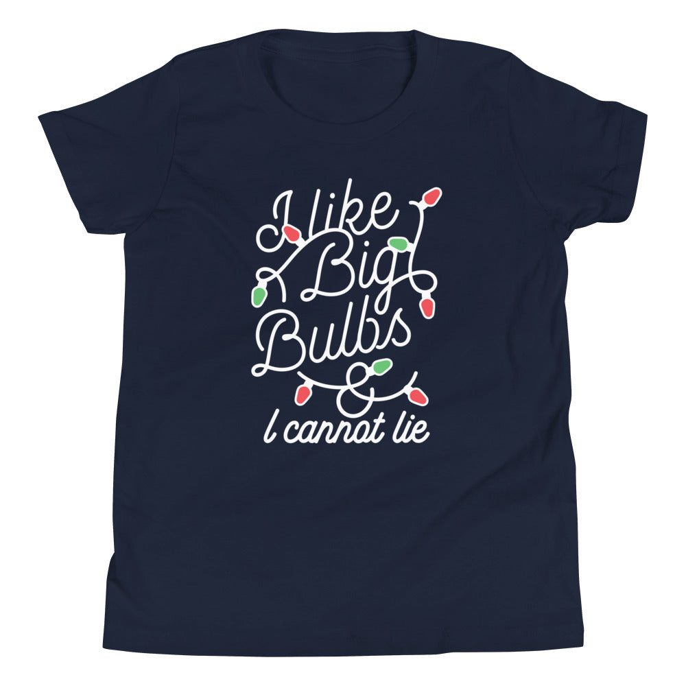 I Like Big Bulbs & I Cannot Lie Kid's Youth Tee product image 3