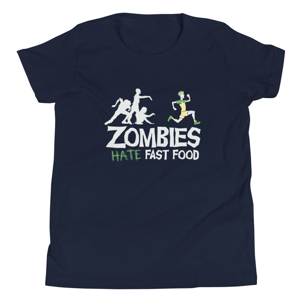 Zombies Hate Fast Food Kid's Youth Tee product image 1