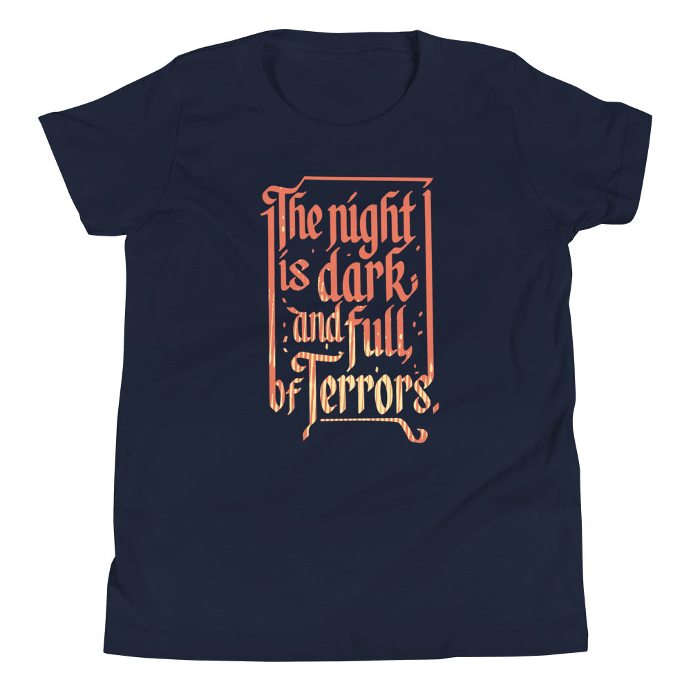 The Night Is Dark And Full Of Terrors Kid's Youth Tee product image 2