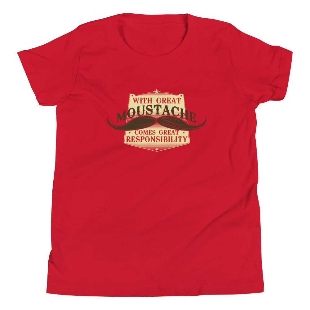 With Great Moustache Kid's Youth Tee product image 2