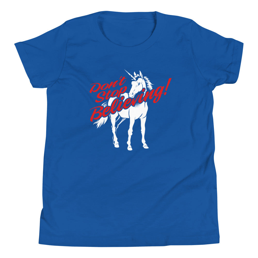 Don't Stop Believing Unicorn Kid's Youth Tee product image 5